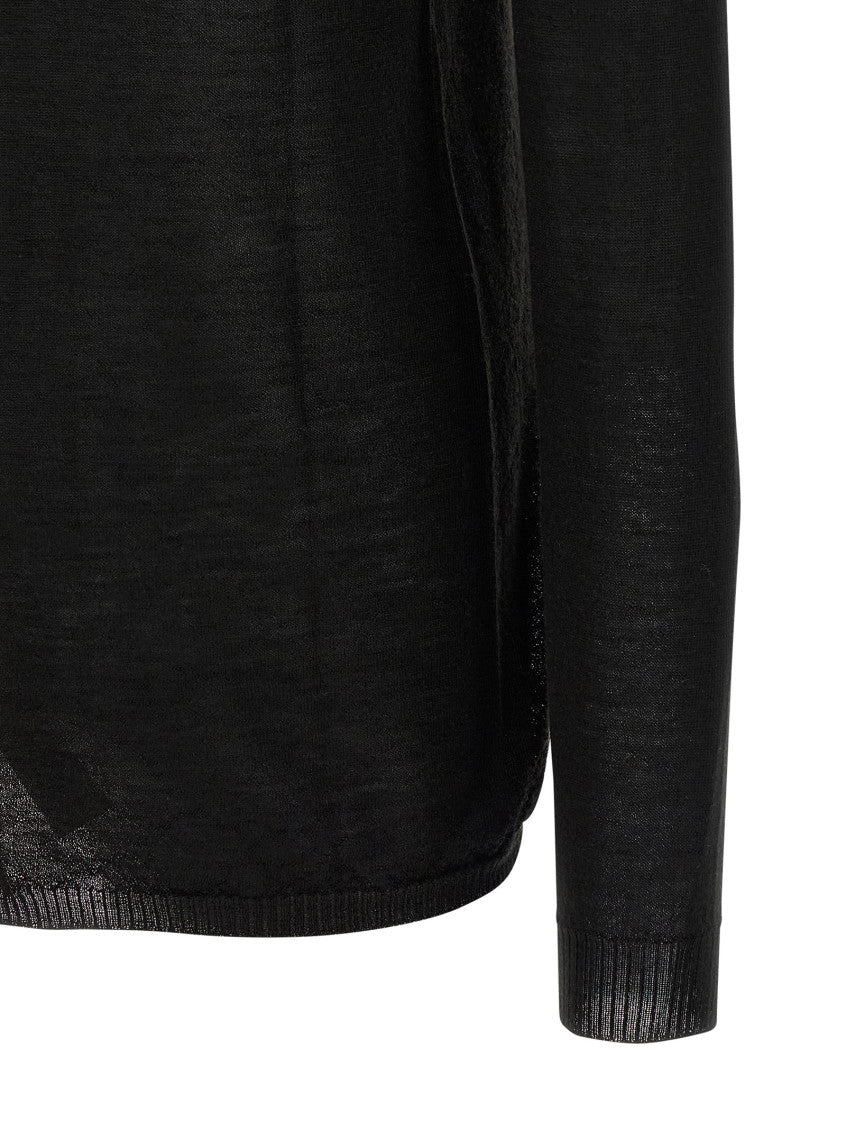 Black 'Biker Level' sweater 4