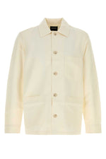 Natural Regular Solid Overshirt 1