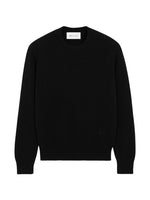 Black Regular Crew Neck Sweater 1