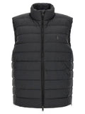 Black Quilted Sleeveless Jacket 1