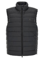 Black Quilted Sleeveless Jacket 1