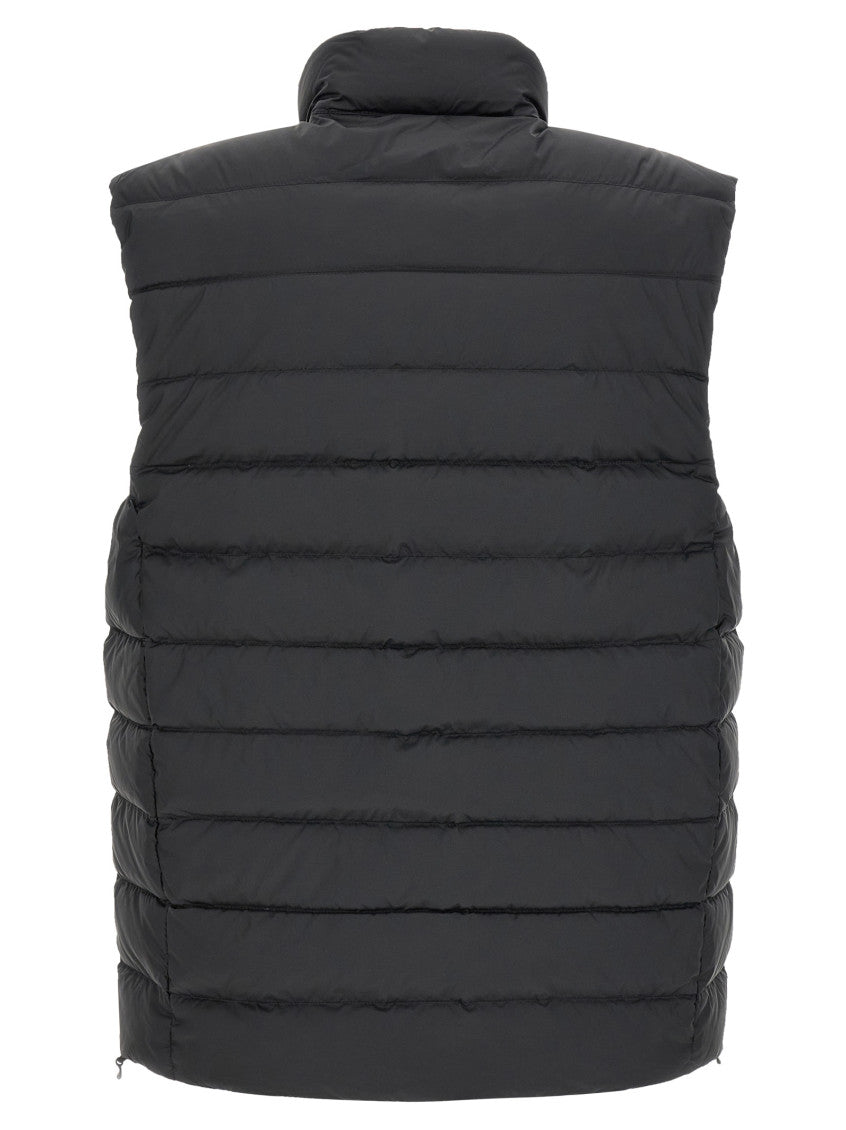 Black Quilted Sleeveless Jacket 2