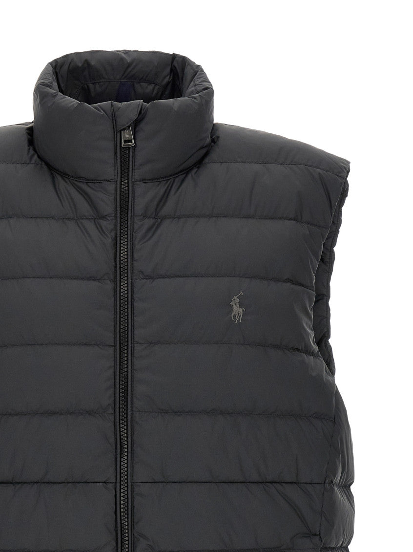 Black Quilted Sleeveless Jacket 3