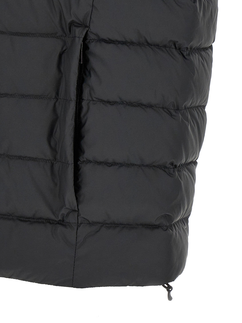 Black Quilted Sleeveless Jacket 4