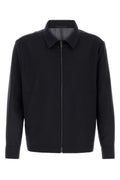 Dark Blue Shirt Collar Jacket 1
