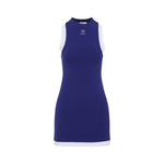 Blue Logo Crew Neck Mini Dress 1