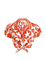 Orange Regular Printed Shirt 1