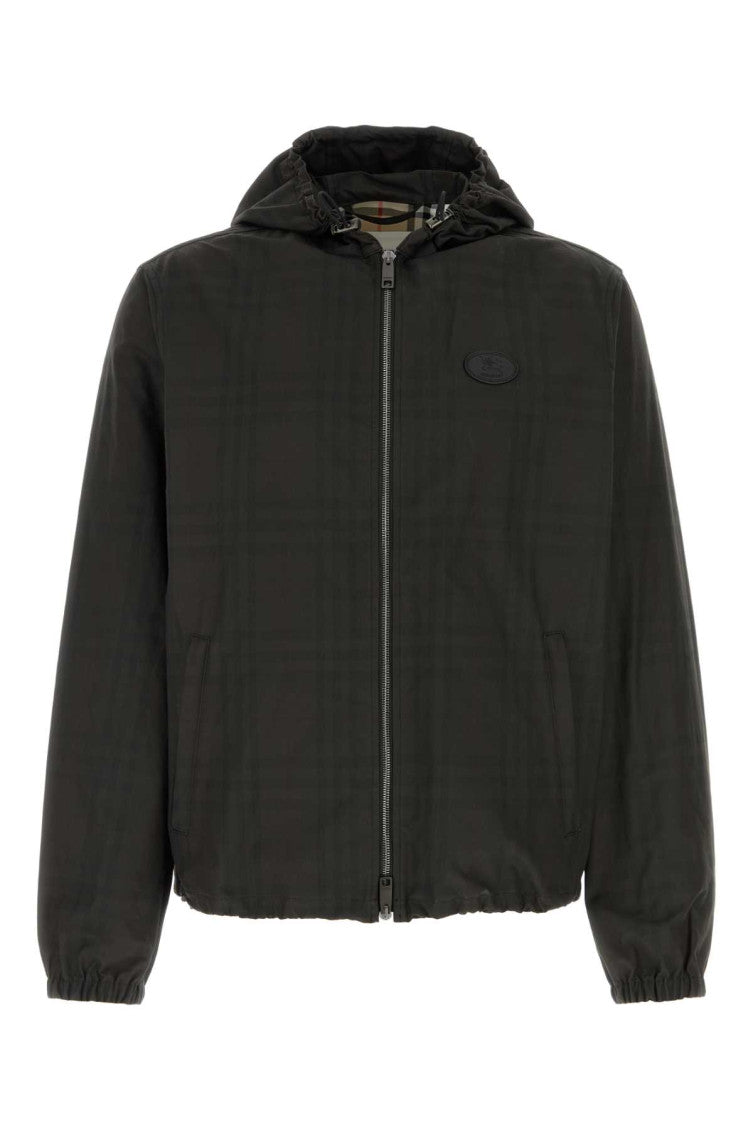 Brown Check Hood Jacket 1