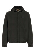 Brown Check Hood Jacket 1