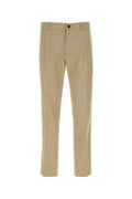 Beige Tailored Solid Trousers 1
