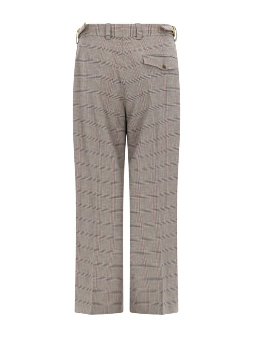 Dark Beige Pleated Pants 2