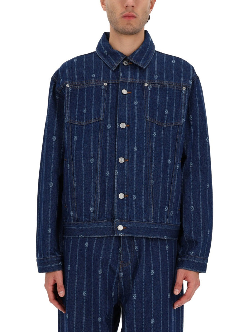 Navy Blue Stripes Jacket 1