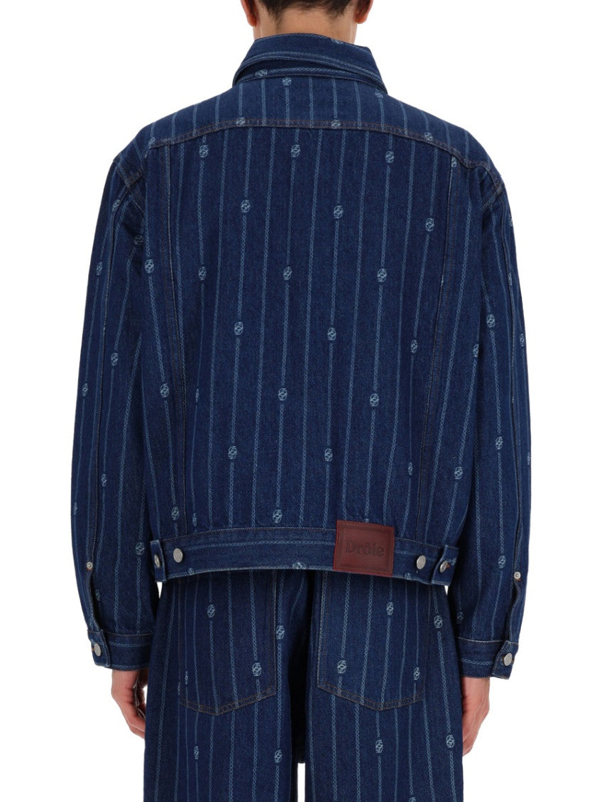 Navy Blue Stripes Jacket 3