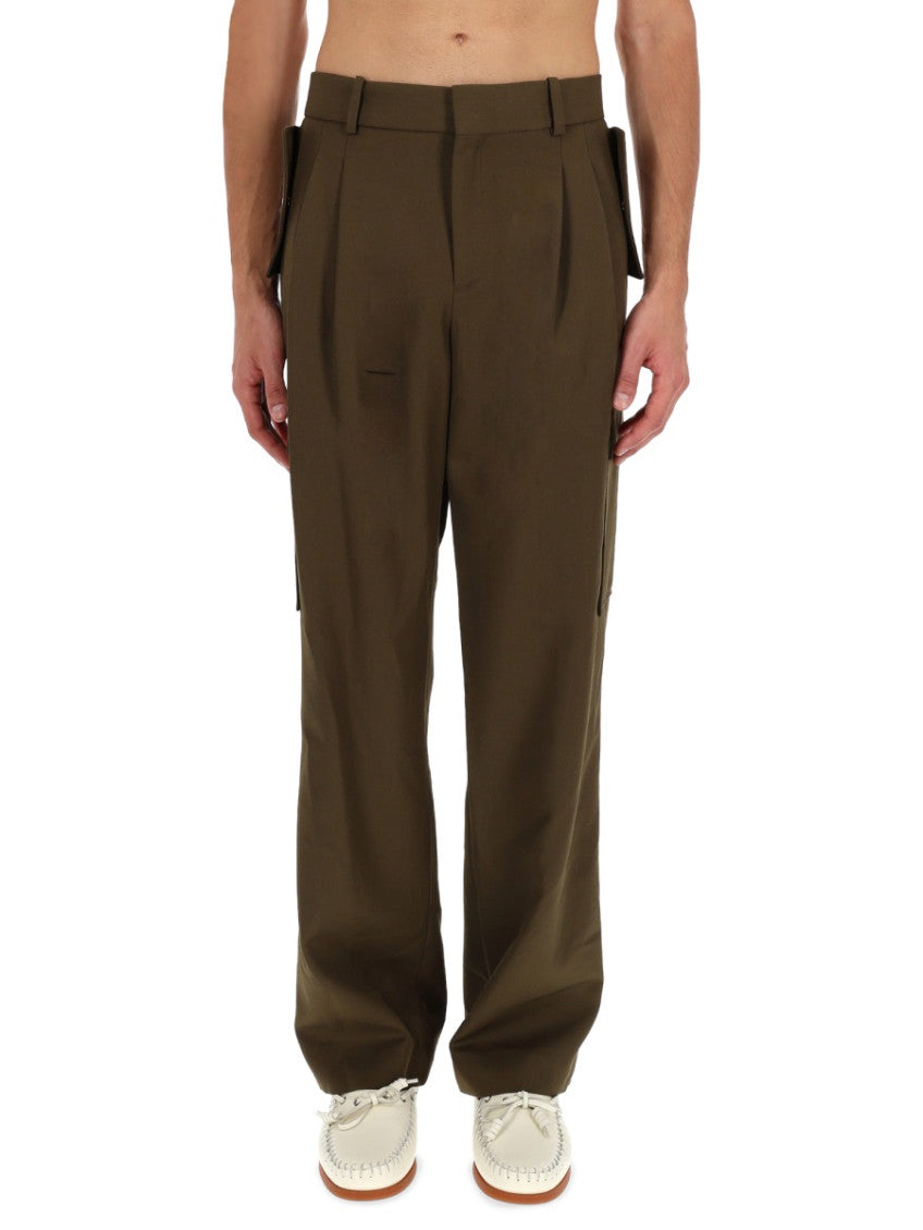 Khaki Relaxed Cargo Pants 1