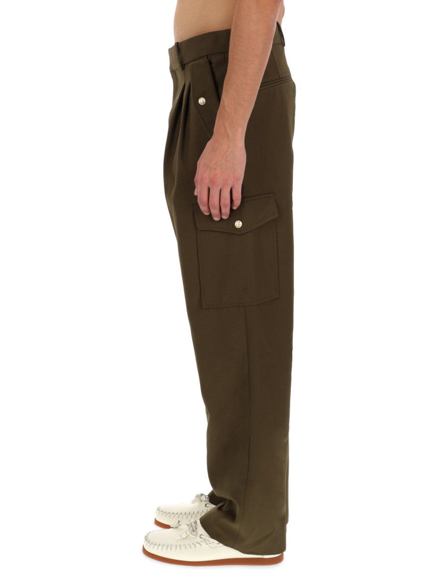Khaki Relaxed Cargo Pants 3