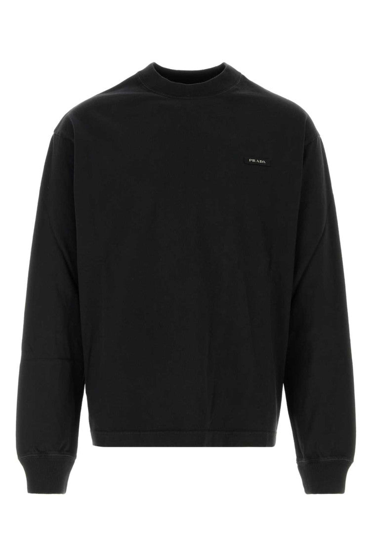 Black Crew Neck Sweatshirt 1