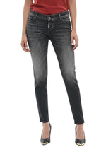 Black Skinny Mid Rise Jeans 1