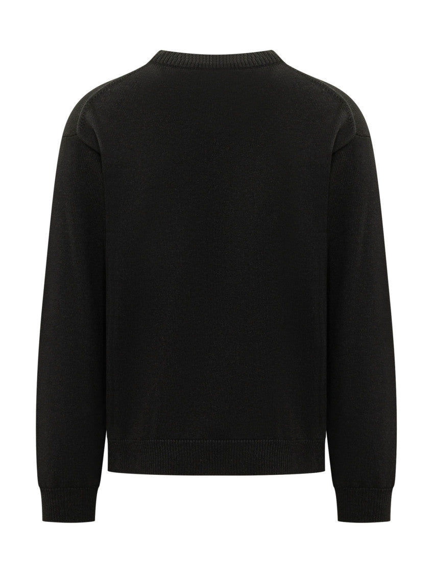 Black Crew Neck Sweater 2