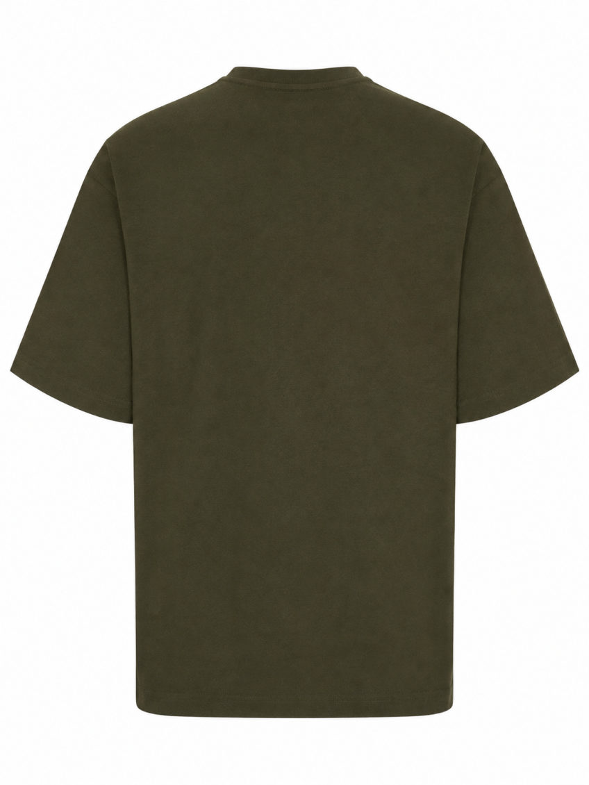 Dark Green Crew Neck T-Shirt 2