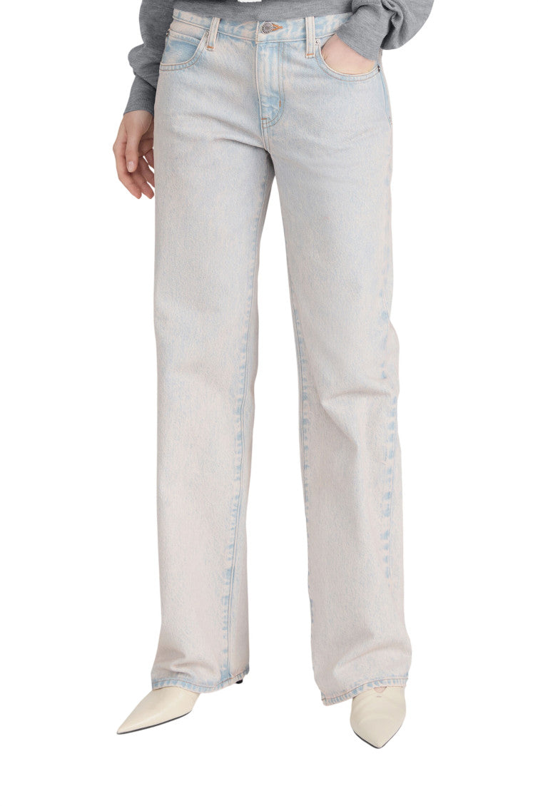 Sky Blue Straight Low Rise Jeans 5