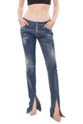 Blue Slim Low Rise Jeans 1