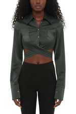 Green Slim Solid Shirt 1