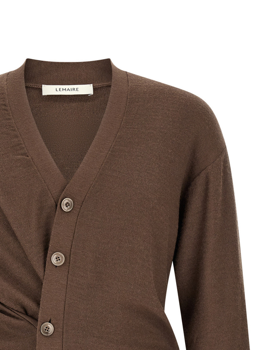 Brown Button-Up Cardigan 3