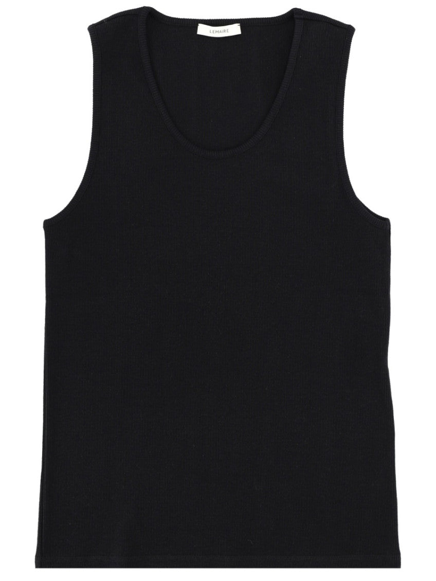 Black Knitted Tank Top 1