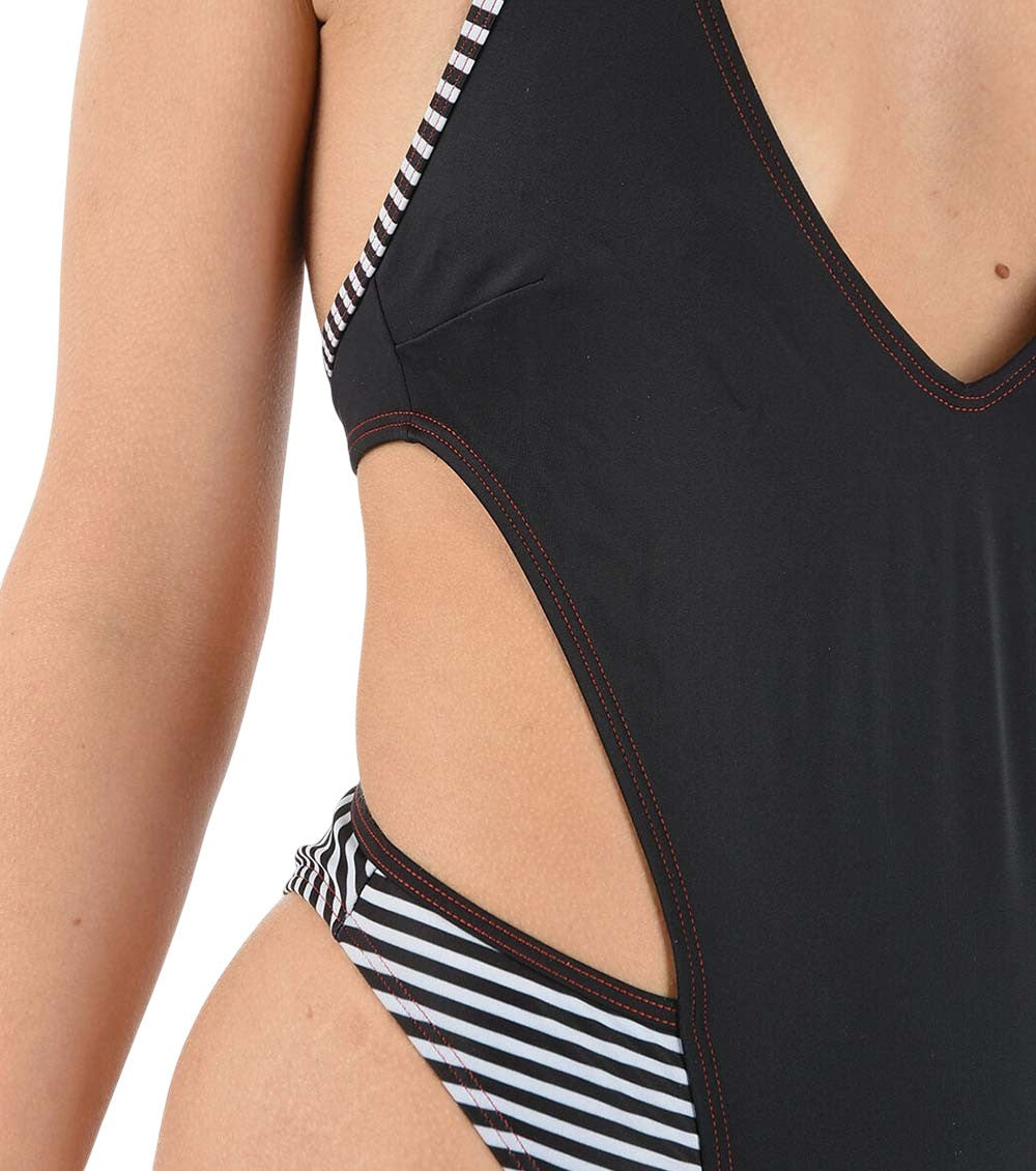 Black Stripes Swimwear 3