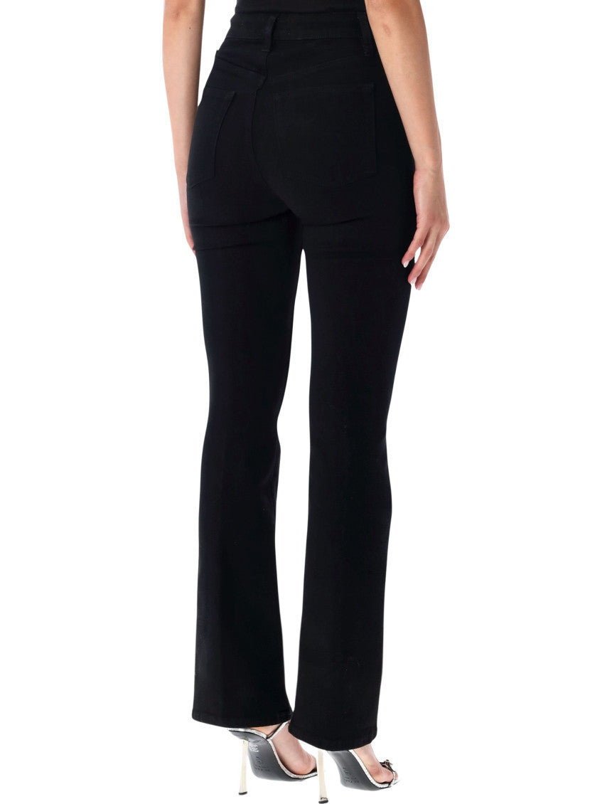 Black Flared High Rise Jeans 2