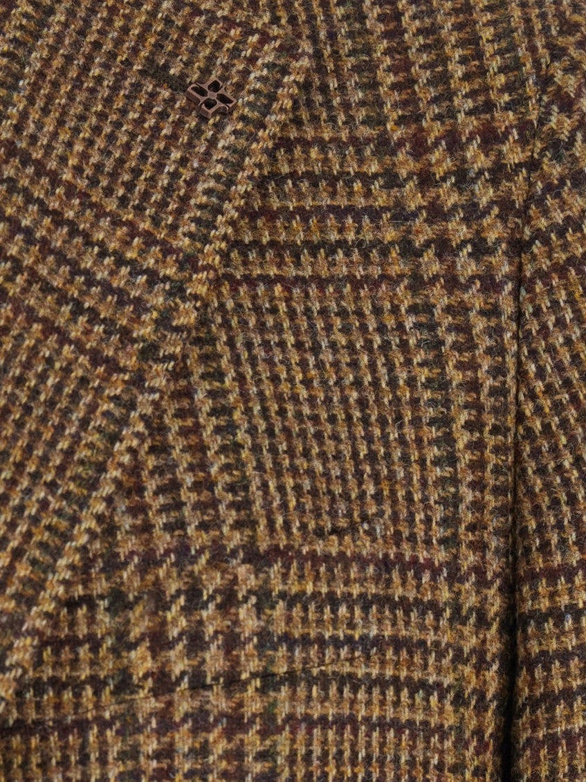 Brown Notched Lapel Blazer 3