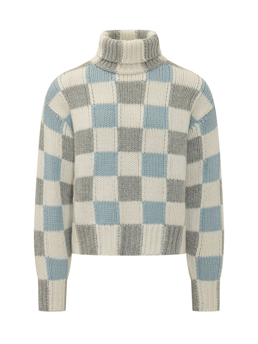 Off White Regular Check Sweater 1