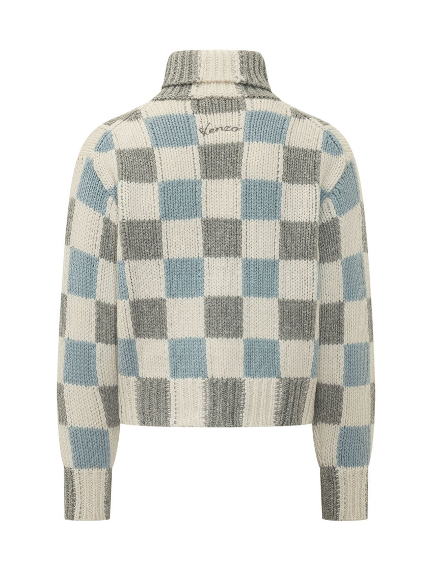 Off White Regular Check Sweater 2