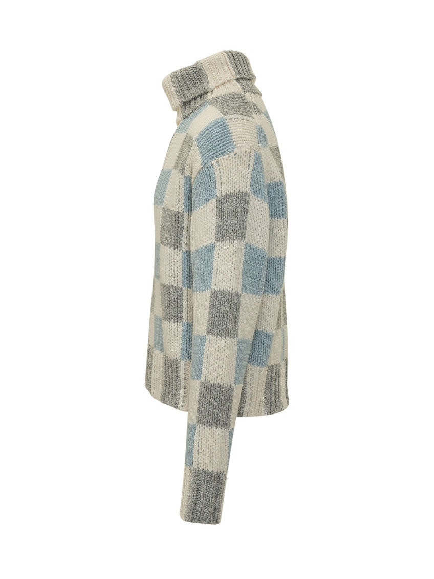 Off White Regular Check Sweater 3