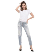 Light Blue Skinny Mid Rise Jeans 1
