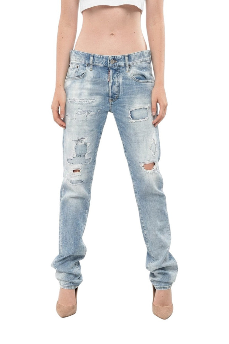 Blue Regular Low Rise Jeans 1