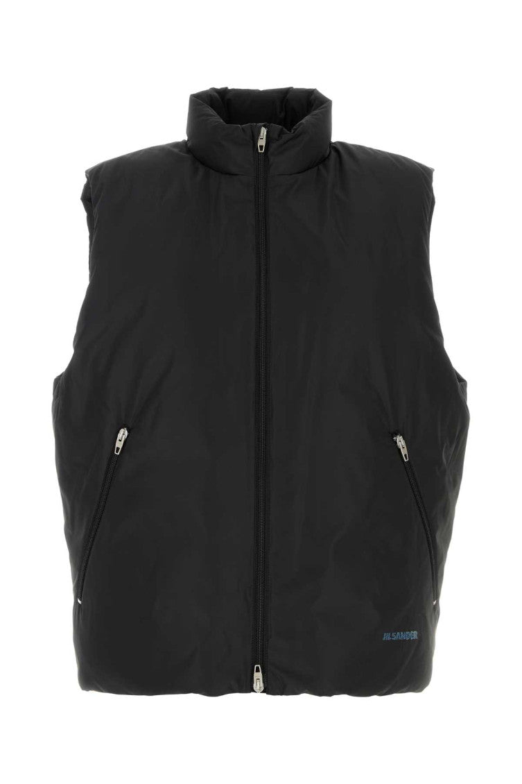 Black Mock Collar Jacket 1