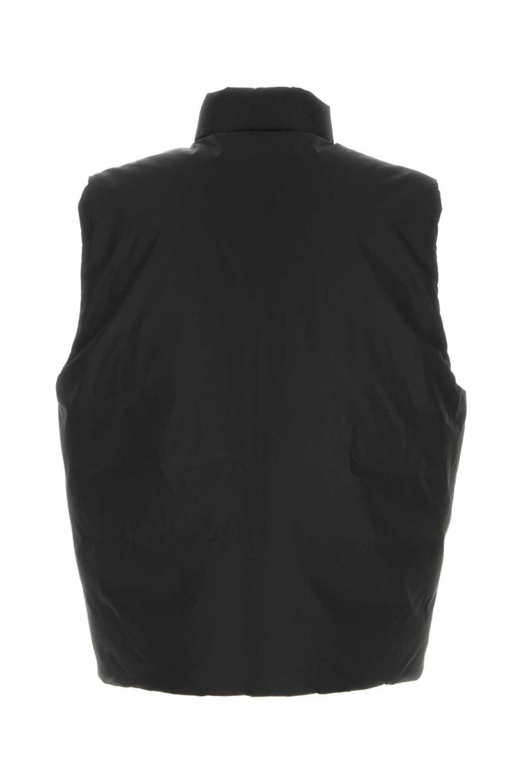 Black Mock Collar Jacket 2