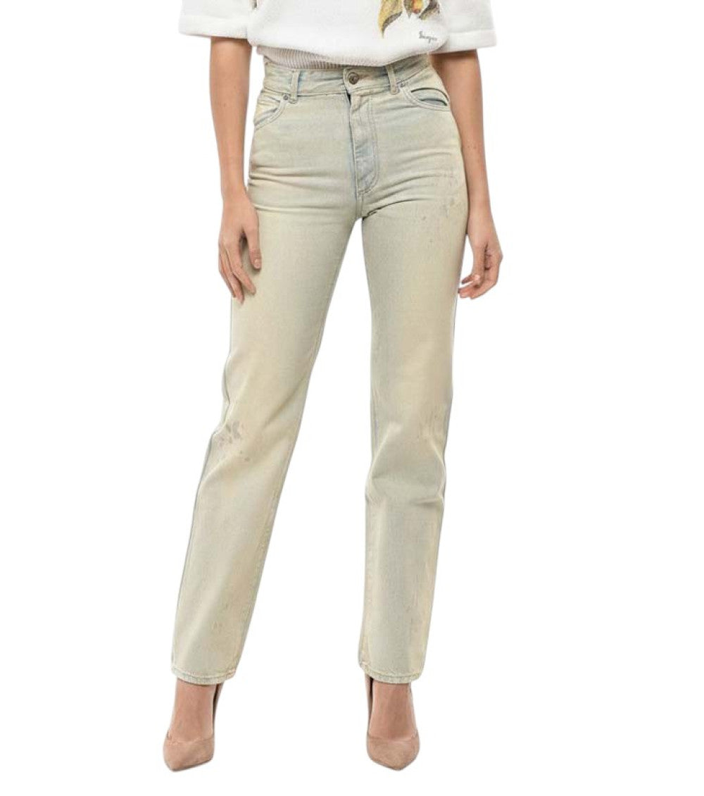 Sky Blue Straight High Rise Jeans 1