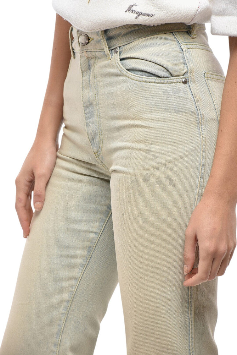 Sky Blue Straight High Rise Jeans 3