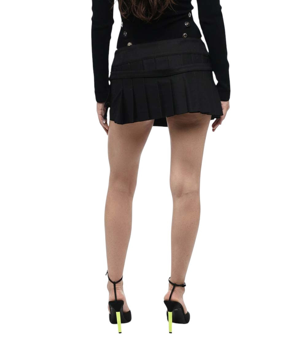 Black Pleated Mini Skirt 2