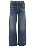 Blue Straight High Rise Jeans 1