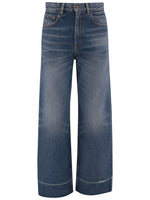 Blue Straight High Rise Jeans 1