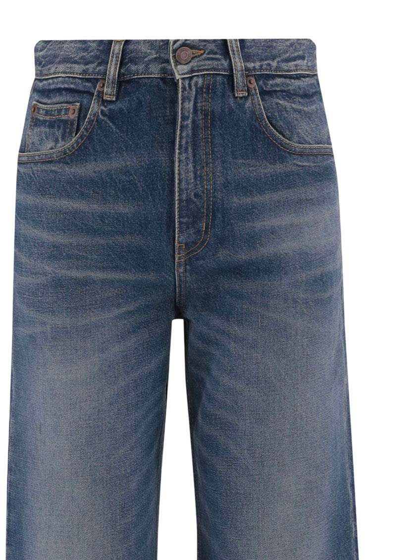 Blue Straight High Rise Jeans 3