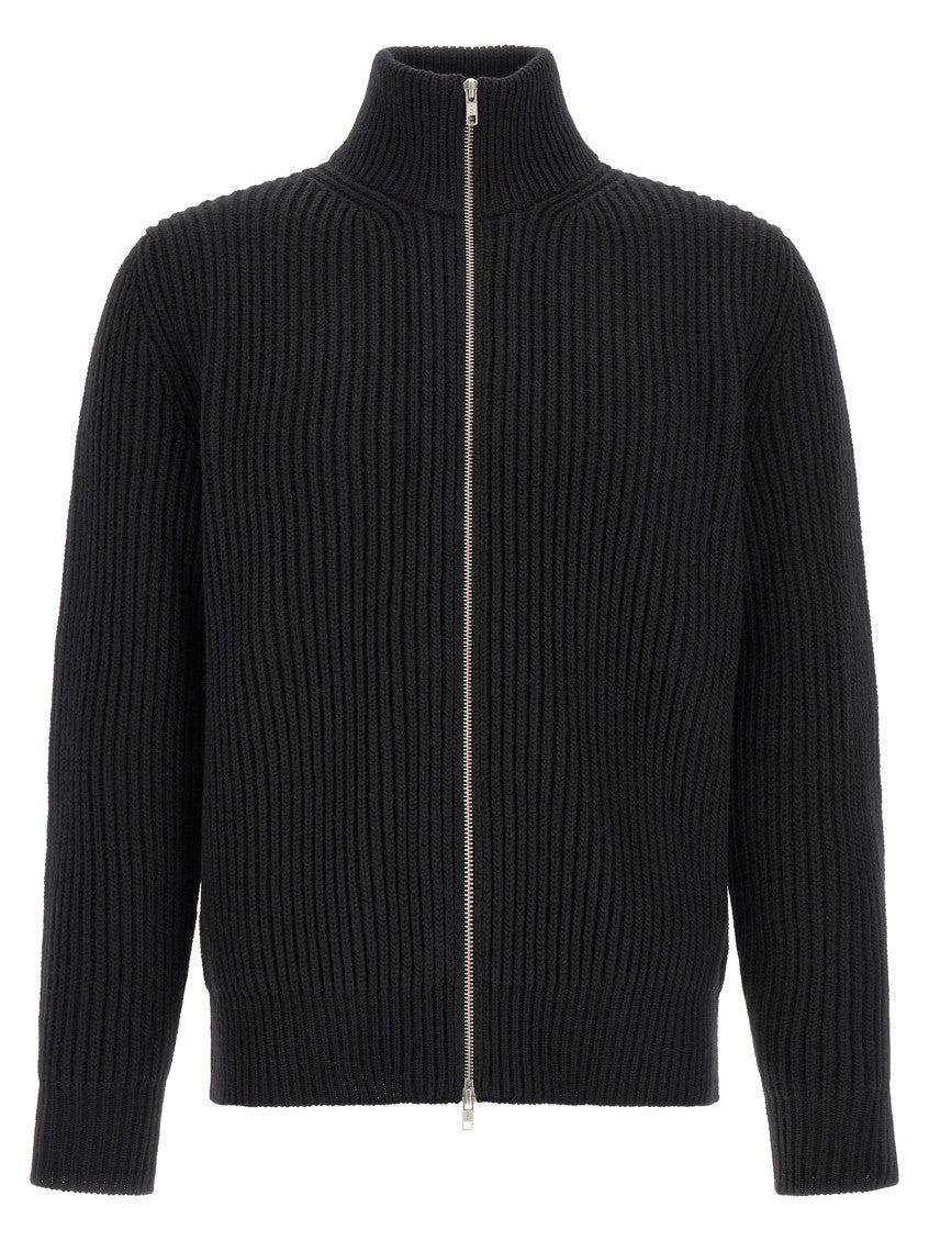 Black Zip-Up Sweater 1