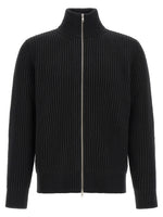 Black Zip-Up Sweater 1