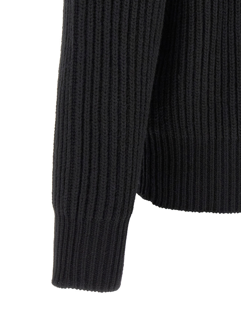 Black Zip-Up Sweater 4
