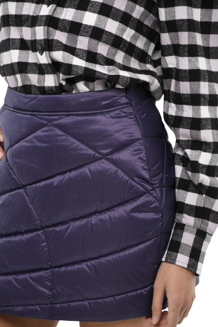 Purple Quilted Mini Skirt 3