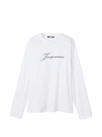 White Logo Crew Neck T-Shirt 1