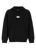 Black Printed Relaxed Hoodie 1